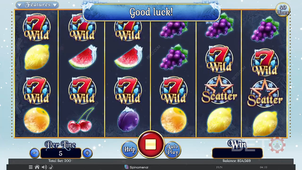 Ovocie na ľade Kolekcia 40 línií Recenzia od BETO Slots