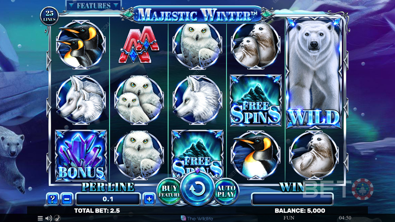 Majestic Winter Recenzia od BETO Slots
