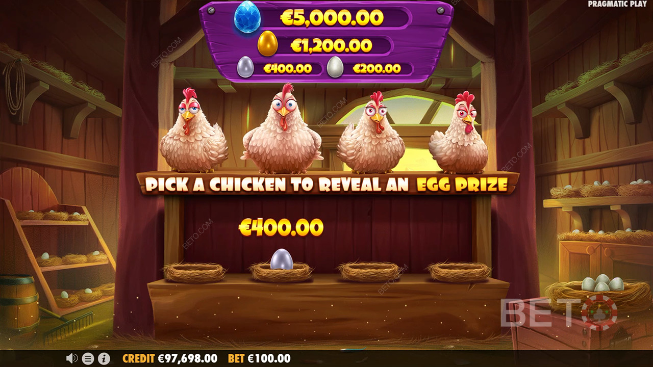 Vysvetlenie bonusových funkcií v hre Chicken Chase od Pragmatic Play