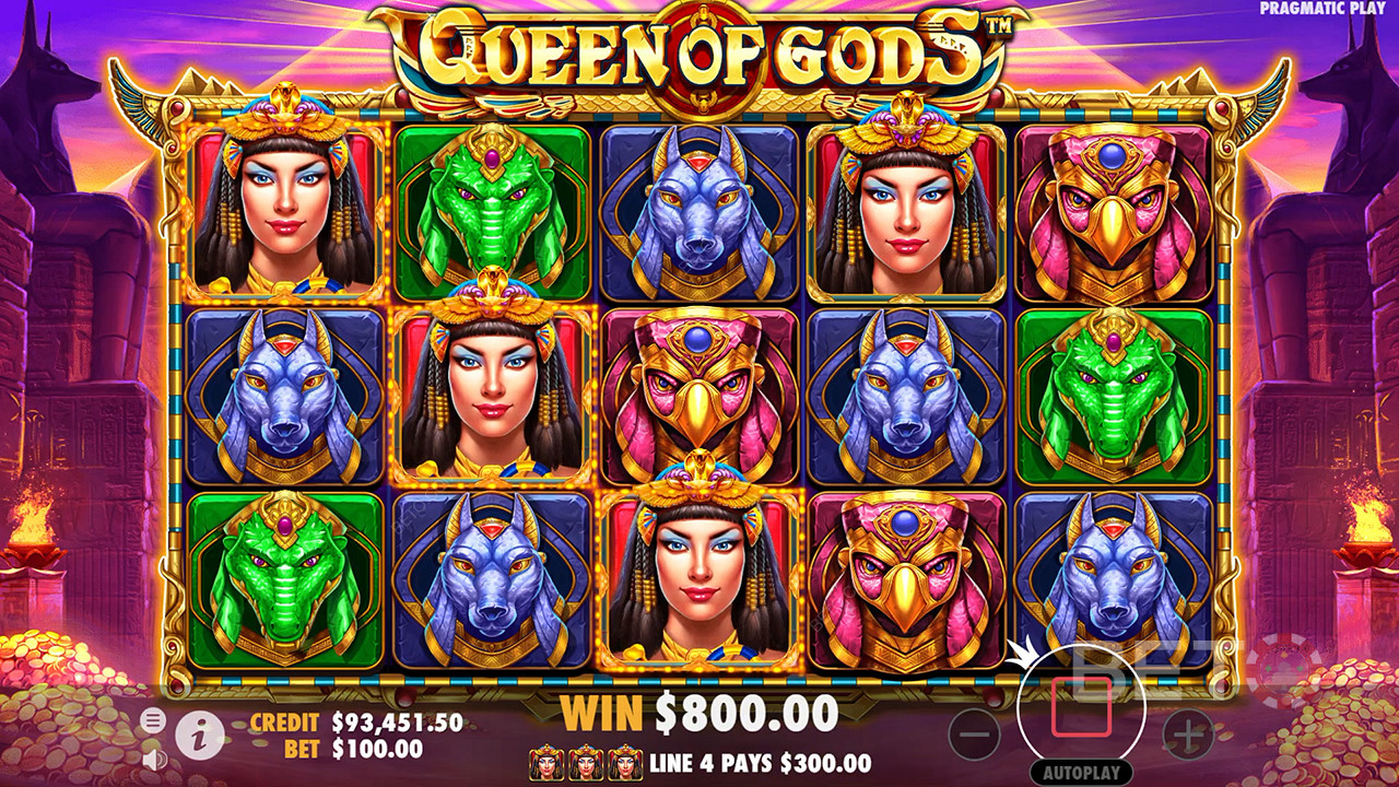 Queen of Gods Recenzia od BETO Slots