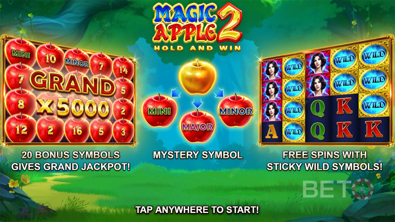 Vysvetlenie bonusových funkcií v aplikácii Magic Apple 2 od Booongo