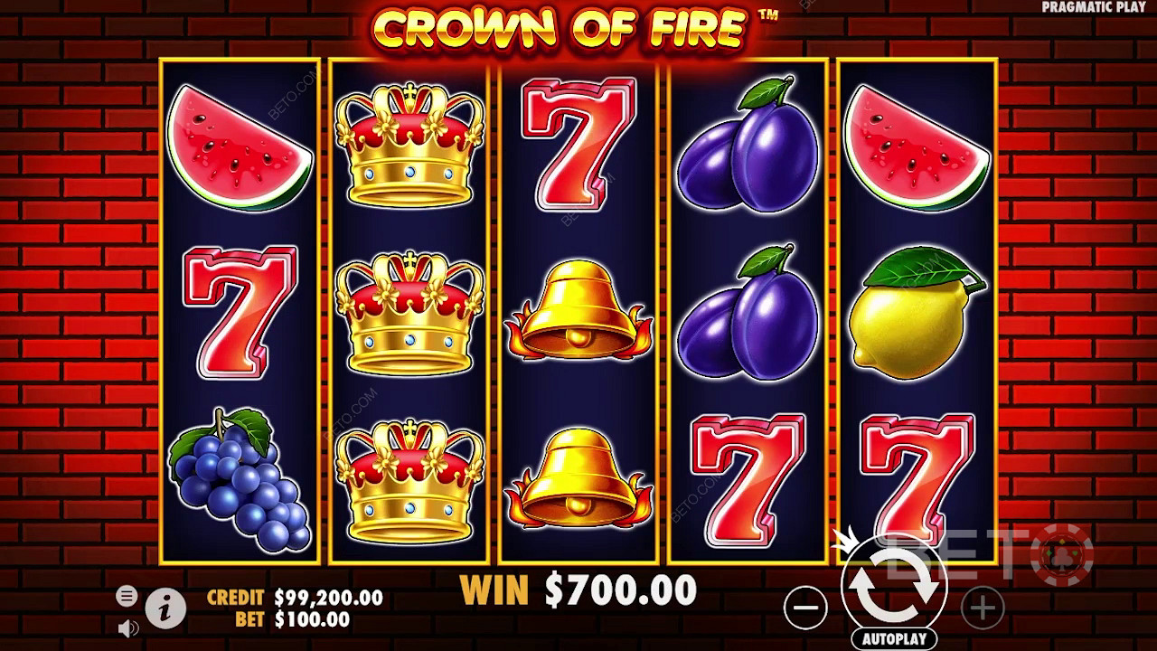 Crown of Fire Recenzia od BETO Slots
