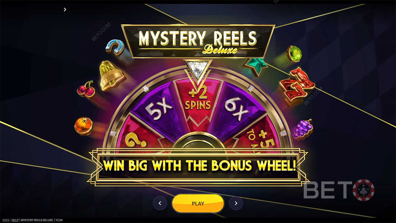 Roztočte bonusové koleso a vyhrajte obrovské odmeny v automate Mystery Reels Deluxe