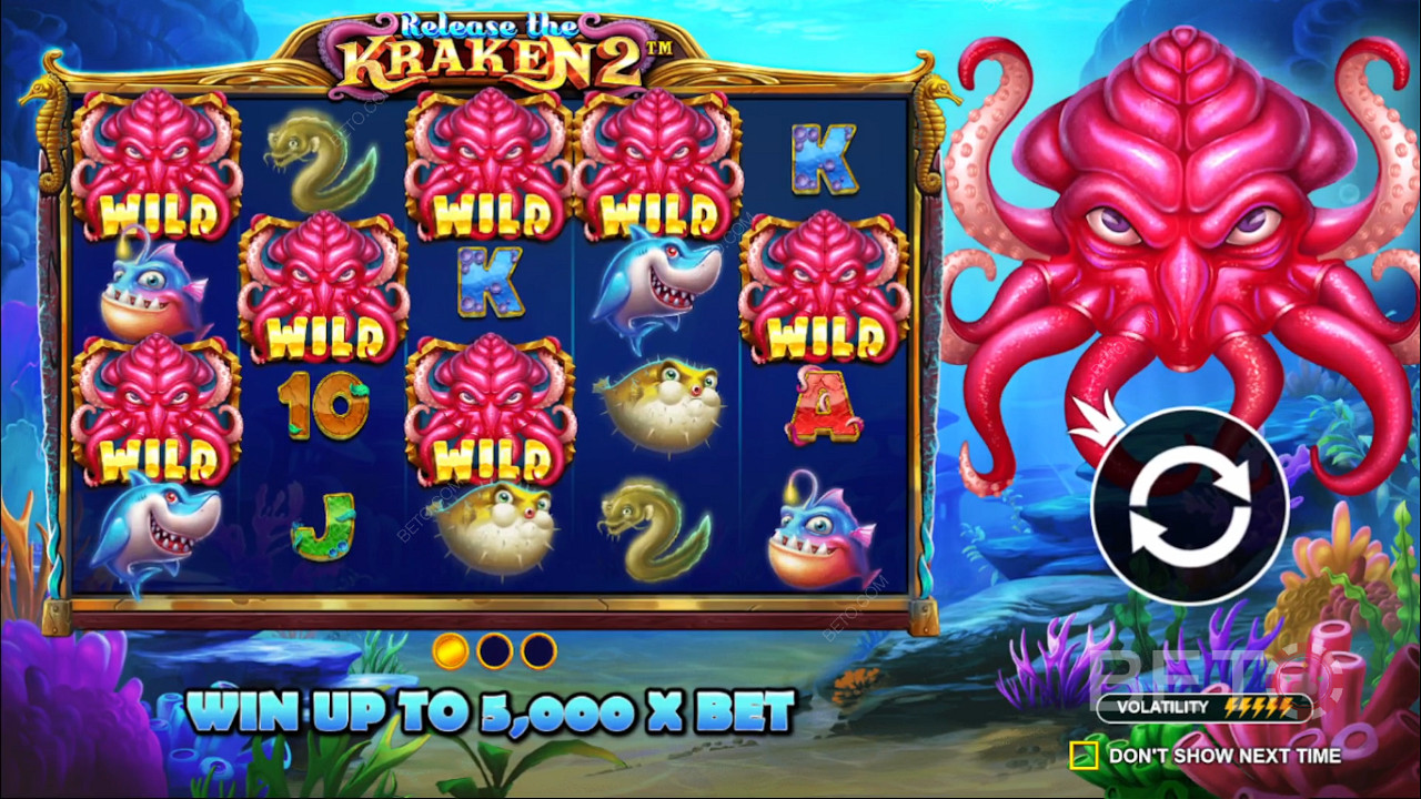 Užite si náhodné bonusy v automate Release the Kraken 2