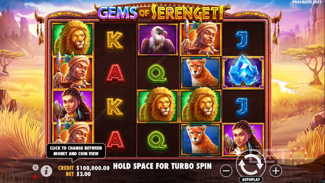 Užite si najnovšie bonusy a zábavnú tému v automate Gems of Serengeti