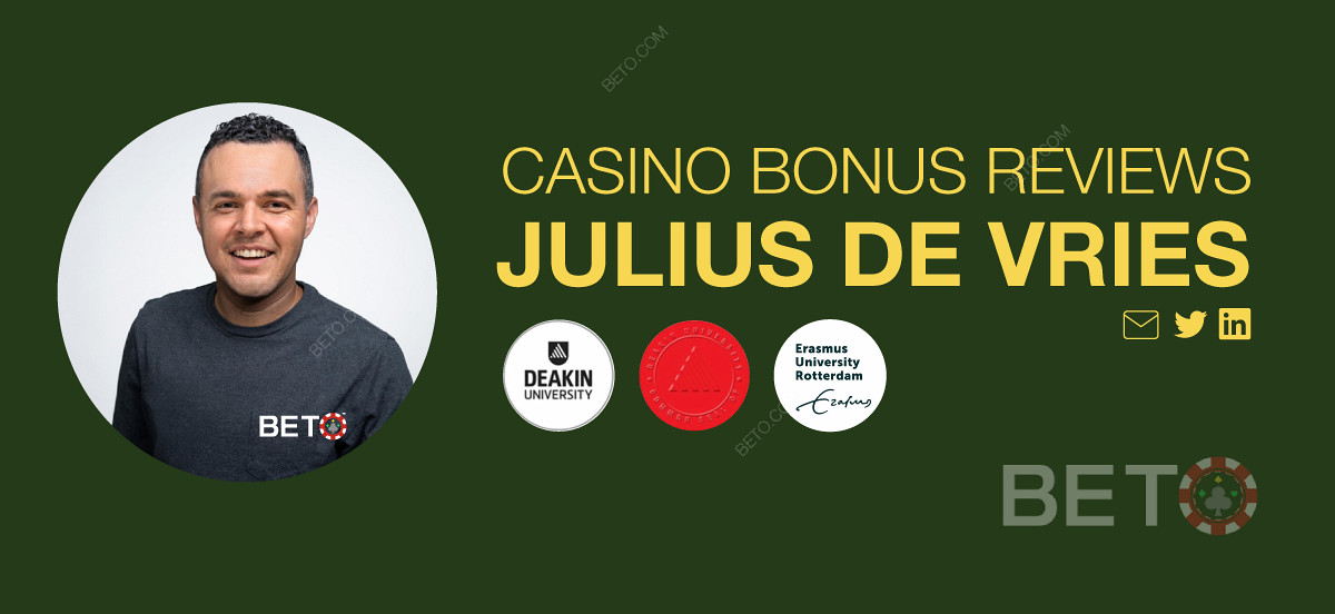 Julius de Vries je certifikovaný odborník na hazardné hry a spisovateľ