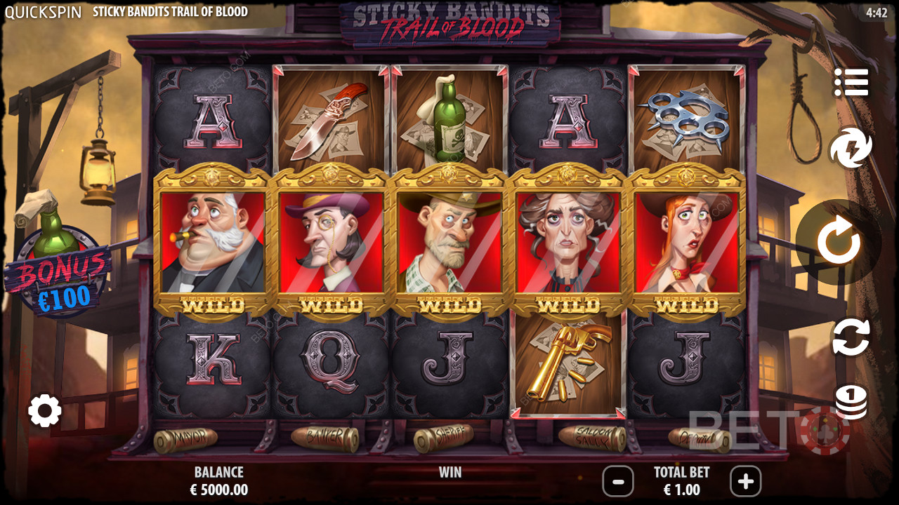 Sticky Bandits Trail of Blood Review od BETO Slots