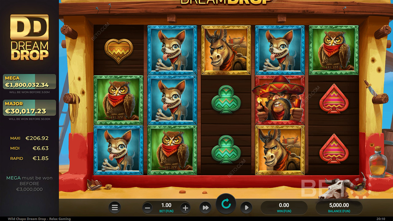 Wild Chapo Dream Drop Recenzia od BETO Slots