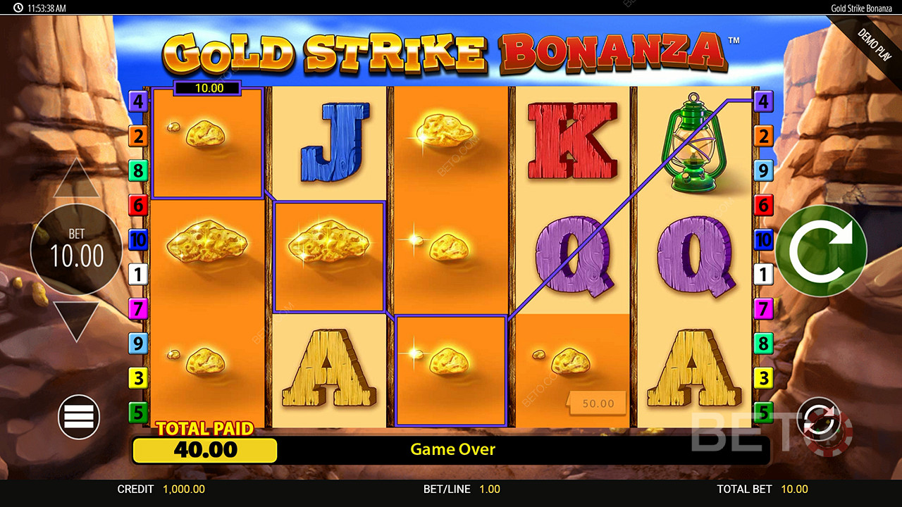 Vyhrajte 2 500-násobok svojej stávky v automate Gold Strike Bonanza Fortune Play!