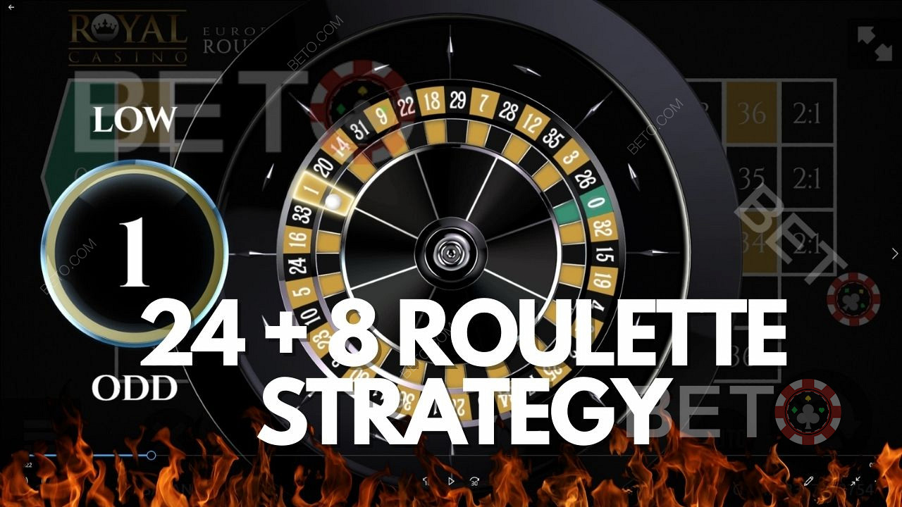 Stratégia rulety 24 + 8 - vysvetlenie systému kasínových stávok