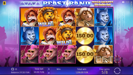 Beast Band herní automat - Zadarmo hra a recenzia (2024)