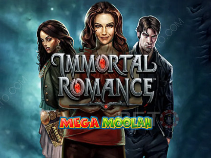 Hrajte Immortal Romance Mega Moolah Progressive sloty zadarmo.