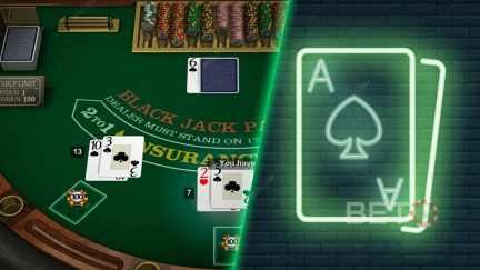 Hodnoty kariet a možnosti stávok v Blackjackjacku sú rovnaké s reálnymi dealermi aj bez nich.