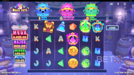3 Magic Pots herní automat - Zadarmo hra a recenzia (2025)