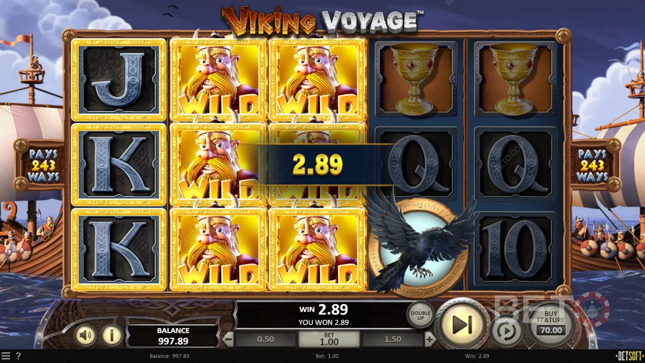 Hrateľnosť video automatu Viking Voyage