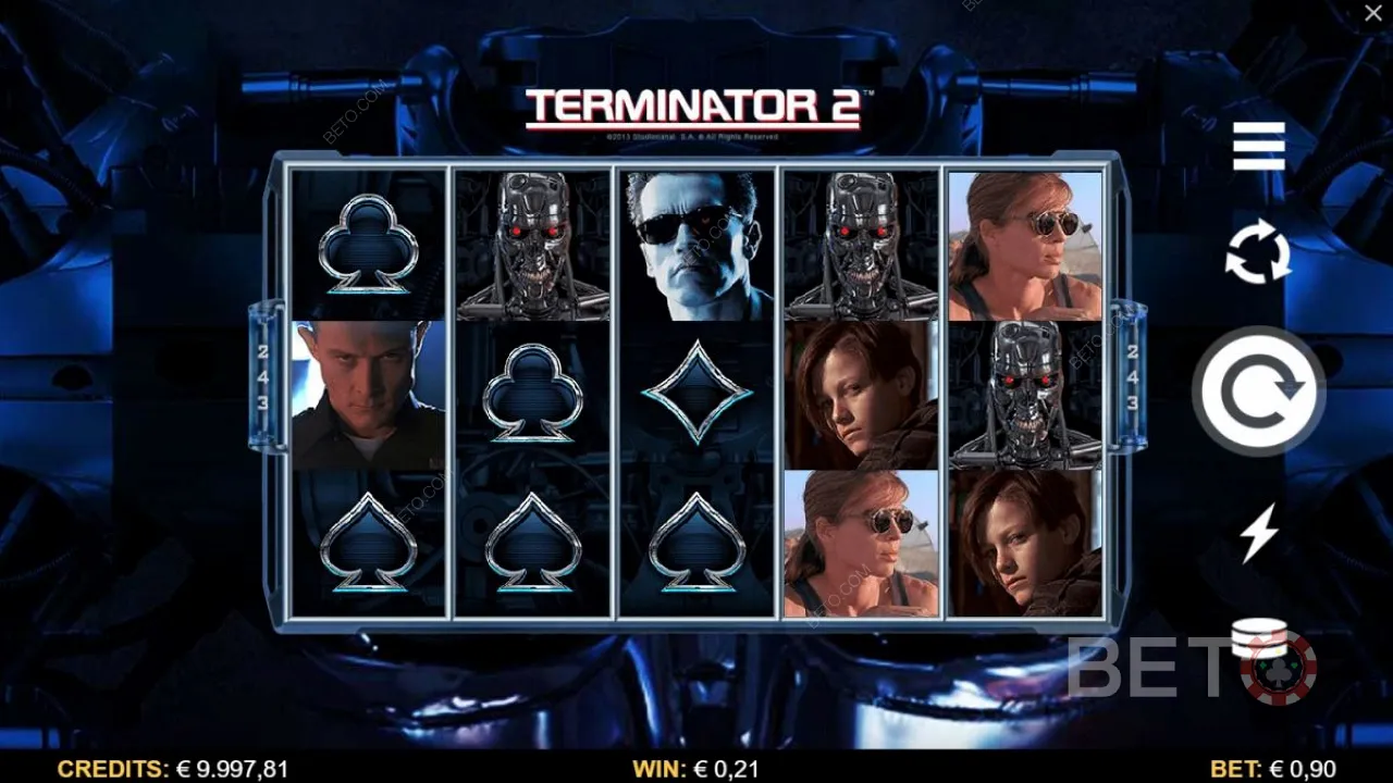 Hrateľnosť video automatu Terminator 2