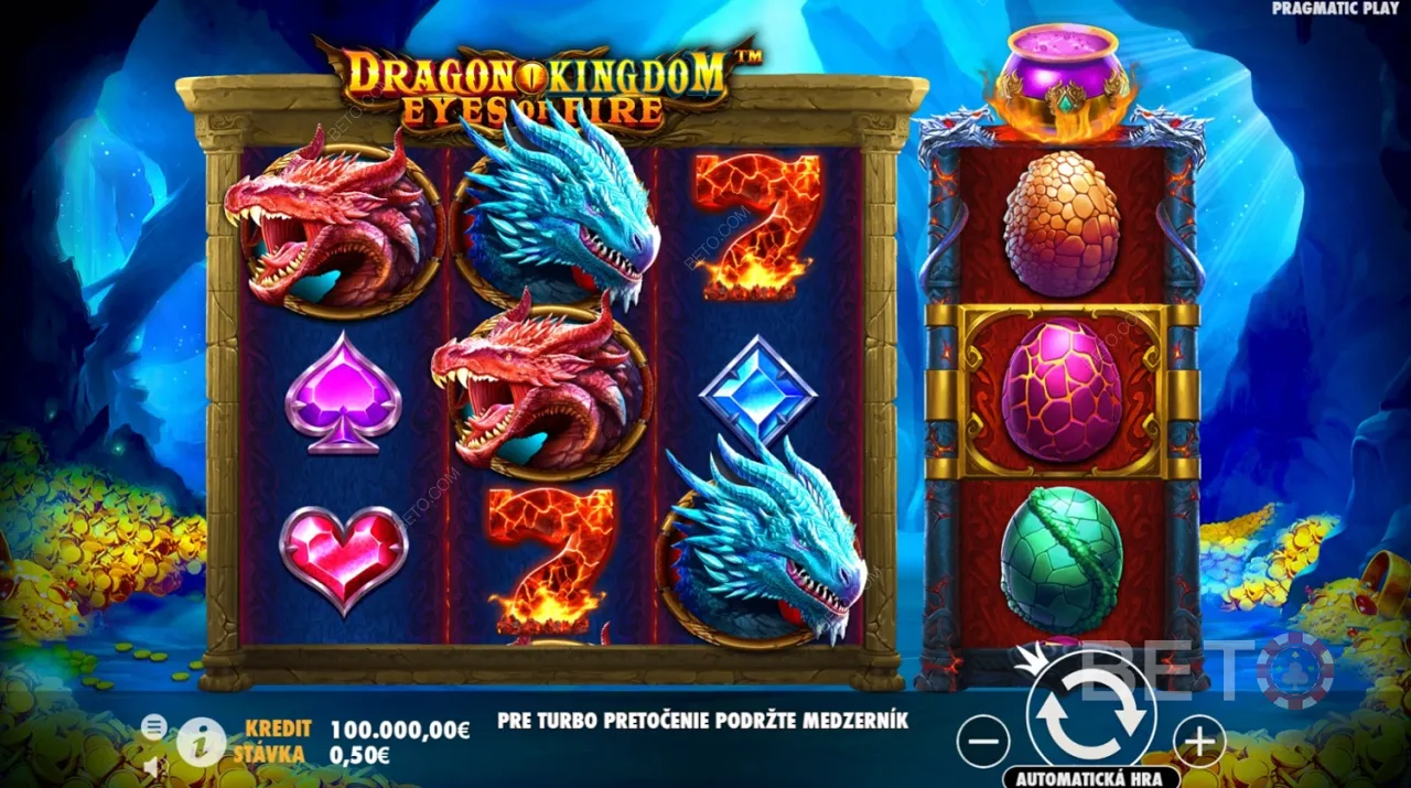 Hra Dragon Kingdom Eyes of Fire Video Slot